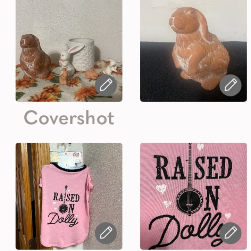 DOLLY🐶SzL+Fitz cup🐰& Terra🕯holder & 3 small =2 are ornaments 🐇